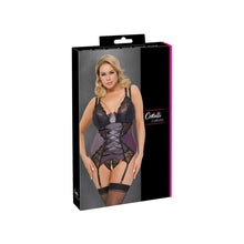 Lade das Bild in den Galerie-Viewer, Strapshemd Set ouvert XL - 3XL Spitzen-Cups abnehmbar &quot;Cornelia&quot;
