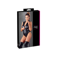 Lade das Bild in den Galerie-Viewer, Glänzender Body M-XL für Club &amp; Reizwäsche-Look "Vicky"