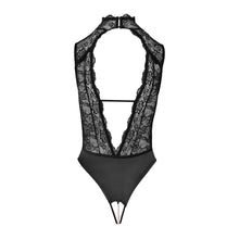 Lade das Bild in den Galerie-Viewer, Damen Body ouvert S-XL aus Spitze mit Strass-Accessoires &quot;Dilay&quot;
