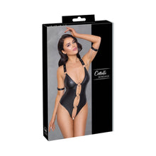 Lade das Bild in den Galerie-Viewer, Stringbody Bondage ouvert S-XL mit Fesseln und Deko-Ringen &quot;Freny&quot;
