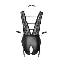 Lade das Bild in den Galerie-Viewer, Body Bondage ouvert S-XL mit 2 Fesseln, Strapse abnehmbar &quot;Xela&quot;

