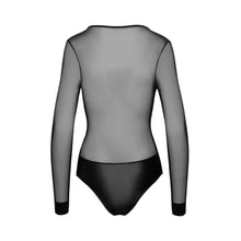 Lade das Bild in den Galerie-Viewer, Langarm Body S-XL transparent mit Reißverschluss "Mathilda"