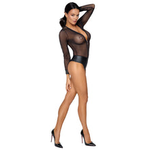 Lade das Bild in den Galerie-Viewer, Langarm Body S-XL transparent mit Reißverschluss "Mathilda"