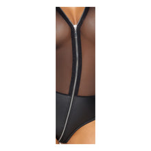 Lade das Bild in den Galerie-Viewer, Langarm Body S-XL transparent mit Reißverschluss "Mathilda"