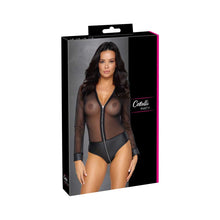 Lade das Bild in den Galerie-Viewer, Langarm Body S-XL transparent mit Reißverschluss "Mathilda"