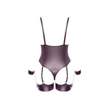 Lade das Bild in den Galerie-Viewer, Stringbody XL-3XL mit soften Bein- und Handfesseln &quot;Leya&quot;
