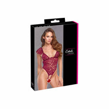 Lade das Bild in den Galerie-Viewer, Stringbody Damen Spitze - Bordeaux Rot S-XL "Maren"