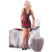 Lade das Bild in den Galerie-Viewer, Dessous Kleid Rot S-XL Cups aus schwarzer Spitze &quot;Bea&quot;
