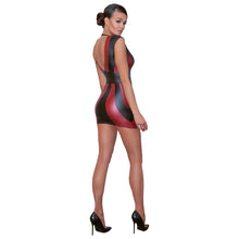 Lade das Bild in den Galerie-Viewer, Sexy Minikleid S-XL im 2-farbigen Matt-Look &quot;Valentina&quot;
