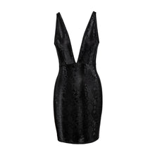 Lade das Bild in den Galerie-Viewer, Trendiges kurzes Kleid S - XL in mattglänzend schillernder Optik &quot;Jana&quot;

