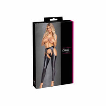 Lade das Bild in den Galerie-Viewer, Ouvert Leggings mit String - Mattlook-Set für Damen S-XL "Emma"