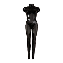 Lade das Bild in den Galerie-Viewer, Damen Wetlook Overall S - XL mit Zip über den Schritt "Doro"
