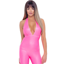 Lade das Bild in den Galerie-Viewer, Damen Overall S-L im stylischen Mattlook in Hotpink &quot;Melinda&quot;
