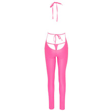 Lade das Bild in den Galerie-Viewer, Damen Overall S-L im stylischen Mattlook in Hotpink &quot;Melinda&quot;
