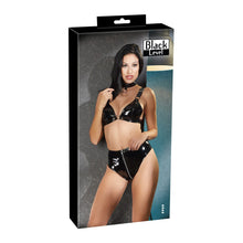 Lade das Bild in den Galerie-Viewer, Lack BH-Set S - XL Slip mit 2-Wege-Zip &quot;Aurela&quot;
