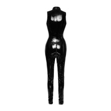 Lade das Bild in den Galerie-Viewer, Damen Lack Overall M - XL mit kleinem Stehkragen "Fresa"
