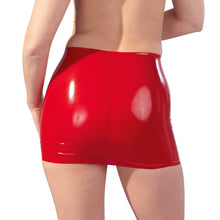 Lade das Bild in den Galerie-Viewer, Damen Latex Minirock M-XXL Knall-eng in rot oder schwarz &quot;Flexy&quot;
