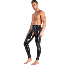 Lade das Bild in den Galerie-Viewer, Latex Herren Leggings M - 2XL mit Showmaster-Funktion &quot;Clifton&quot;
