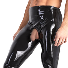 Lade das Bild in den Galerie-Viewer, Latex Herren Leggings M - 2XL mit Showmaster-Funktion &quot;Clifton&quot;
