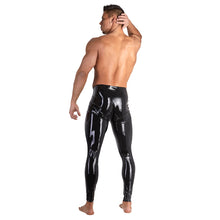 Lade das Bild in den Galerie-Viewer, Latex Herren Leggings M - 2XL mit Showmaster-Funktion &quot;Clifton&quot;
