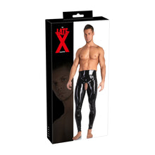 Lade das Bild in den Galerie-Viewer, Latex Herren Leggings M - 2XL mit Showmaster-Funktion &quot;Clifton&quot;
