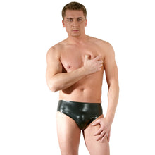 Lade das Bild in den Galerie-Viewer, Latex Herren Penisslip M-XL mit Analdildo &quot;Edamus&quot;
