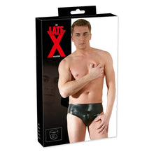 Lade das Bild in den Galerie-Viewer, Latex Herren Penisslip M-XL mit Analdildo &quot;Edamus&quot;
