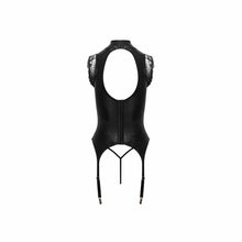 Lade das Bild in den Galerie-Viewer, Wetlook Strapshemd mit Ketten, S-XL "Clara"