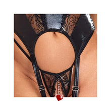 Lade das Bild in den Galerie-Viewer, Wetlook Strapshemd mit Ketten, S-XL "Clara"