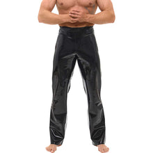 Lade das Bild in den Galerie-Viewer, Herren Latexhose Bootcut mit Seitenstreifen, M-XL "Evan"