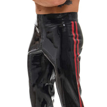 Lade das Bild in den Galerie-Viewer, Herren Latexhose Bootcut mit Seitenstreifen, M-XL "Evan"