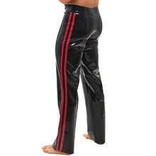 Lade das Bild in den Galerie-Viewer, Herren Latexhose Bootcut mit Seitenstreifen, M-XL "Evan"