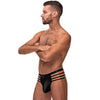 Männer String S - XL schwarz mit seitlichen Riemen