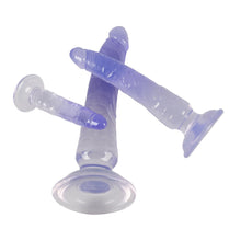 Lade das Bild in den Galerie-Viewer, 3-tlg. Analdildo-Set blau im Penislook mit starkem Saugfuß
