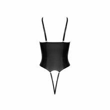 Lade das Bild in den Galerie-Viewer, Damen Stringbody aus Lederimitat mit Ketten "Vanina"