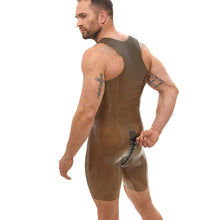 Lade das Bild in den Galerie-Viewer, Herren Latex Body semi-transparent mit Zipper, M-2XL "Miles"