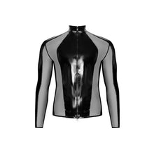 Lade das Bild in den Galerie-Viewer, Herren Lack Shirt M-2XL mit 2-Wege-Reißverschluss &quot;Glenn&quot;
