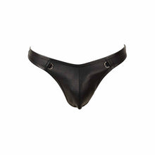 Lade das Bild in den Galerie-Viewer, Herren String Lederimitat mit Karabinerkette "Tom"