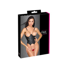 Lade das Bild in den Galerie-Viewer, Damen Stringbody aus Lederimitat mit Ketten "Vanina"