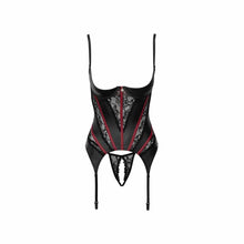 Lade das Bild in den Galerie-Viewer, Damen Hebe Straps Set Mattlook Schwarz, S-XL "Kimmi"