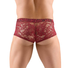 Lade das Bild in den Galerie-Viewer, Herren Pants M - 2XL transparente Spitze rot &quot;Gino&quot;

