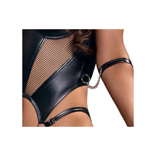 Lade das Bild in den Galerie-Viewer, Damen Hebe-Stringbody im Mattlook und Netz "Laela"