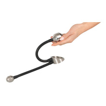 Lade das Bild in den Galerie-Viewer, Metall Penisring mit 2 Plug-Gewichten 840 gramm