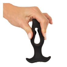 Lade das Bild in den Galerie-Viewer, Analplug im Loch-Design mit Vibration + Fernbedienung - 12 cm
