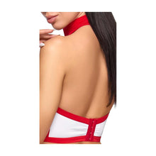 Lade das Bild in den Galerie-Viewer, Damen Krankenschwester Dessous Set Weiß Rot "Kiska"