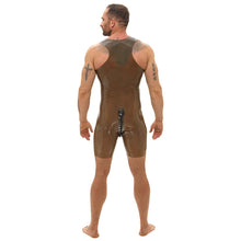 Lade das Bild in den Galerie-Viewer, Herren Latex Body semi-transparent mit Zipper, M-2XL "Miles"