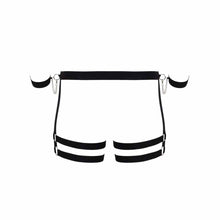 Lade das Bild in den Galerie-Viewer, Herren Harness Riemen Schwarz mit Handfesseln S-3XL
