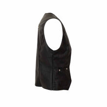 Lade das Bild in den Galerie-Viewer, Herren Weste Biker Style Lederimitat mit Kette "Chuck"