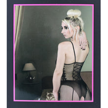 Lade das Bild in den Galerie-Viewer, Sexy Catsuit ouvert S-L schwarz in Straps-Optik
