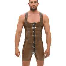 Lade das Bild in den Galerie-Viewer, Herren Latex Body semi-transparent mit Zipper, M-2XL "Miles"